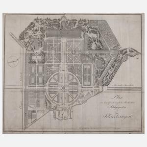 Plan des Schlossgartens zu Schwetzingen