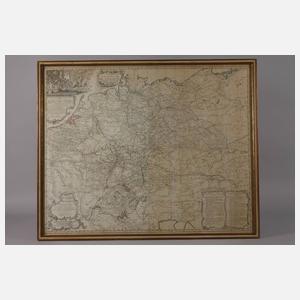 Homanns Erben, große Postwegekarte Deutschland