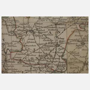 Homanns Erben, große Postwegekarte Deutschland