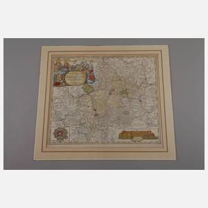 Johann Baptist Homann, Karte Fürstbistum Würzburg