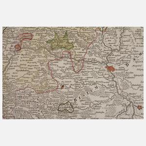 Johann Baptist Homann, Karte Fürstbistum Würzburg