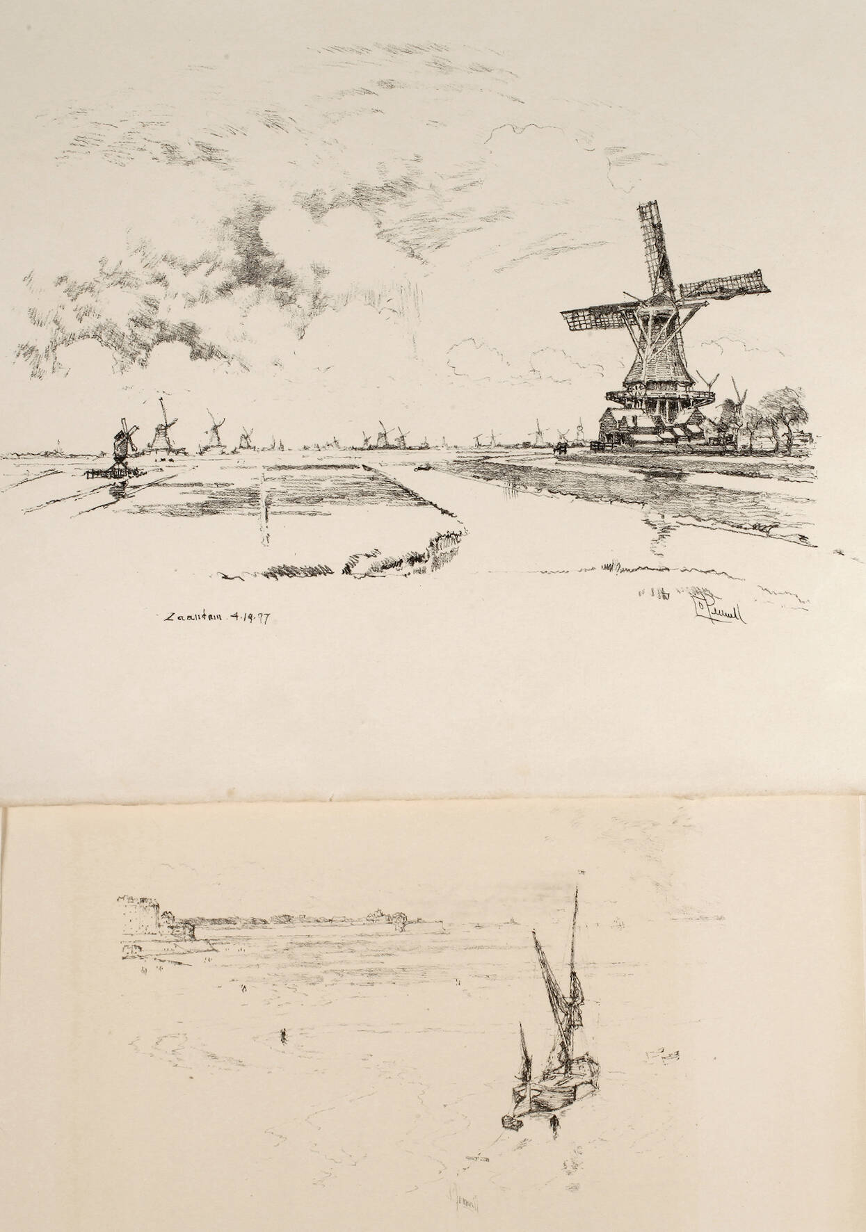 Joseph Pennell, Zwei Lithographien