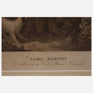 Carl August Schwerdgeburth, Großherzog Carl August