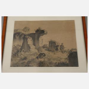 Josef Anton Straßgschwandtner, Vier Jagdszenen