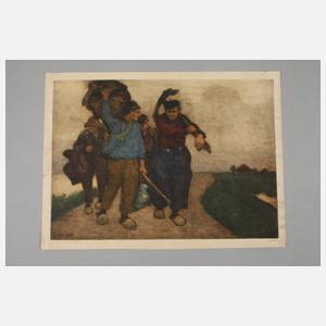 Charles William Bartlett, Auf dem Heimweg