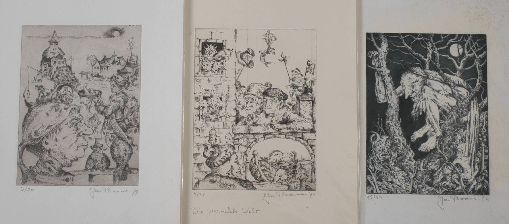 Jan Boomers, Konvolut Radierungen