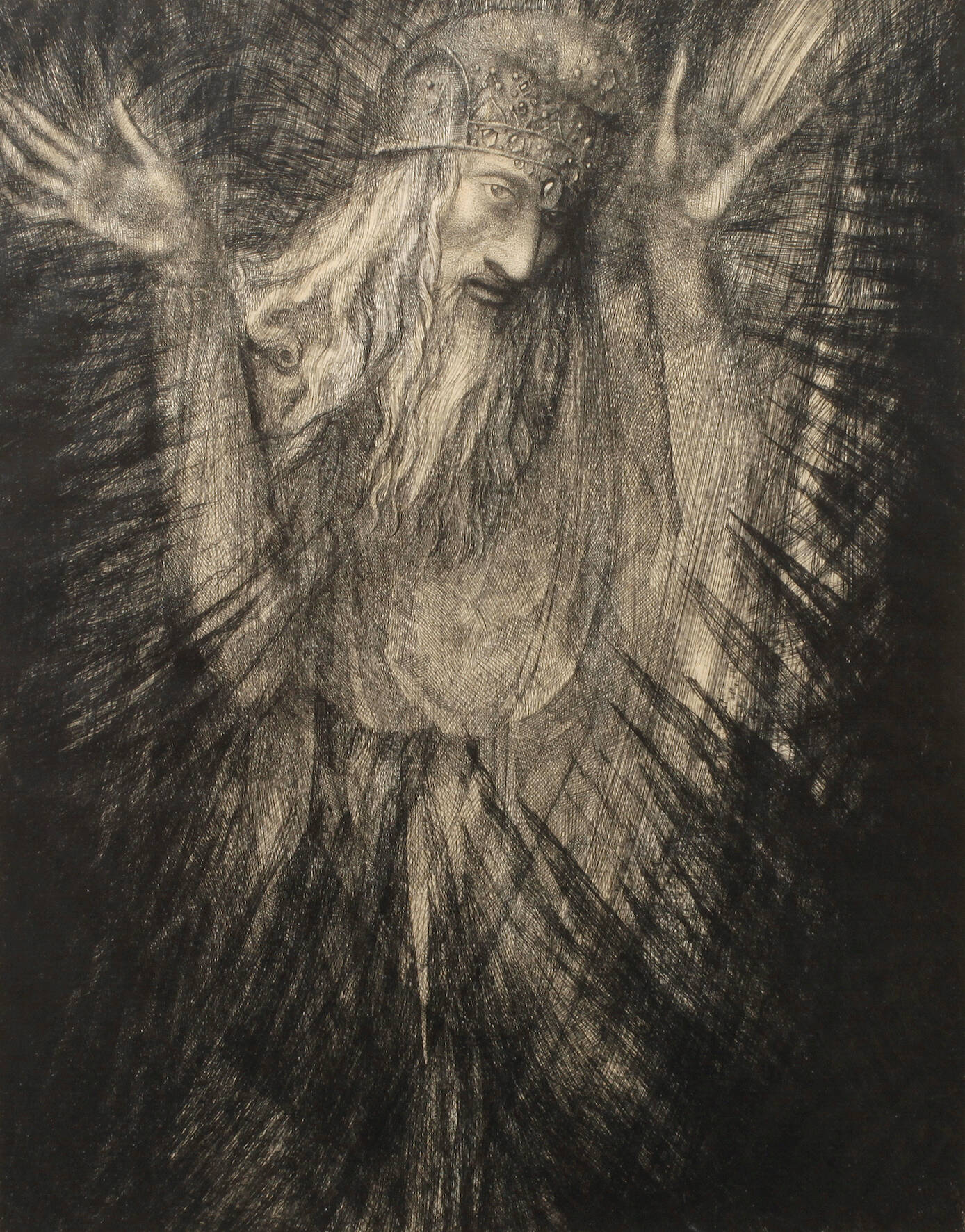Prof. Ernst Fuchs, "Samson prophezeit"