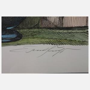 Prof. Ernst Fuchs, "In der Fülle des Sommers"