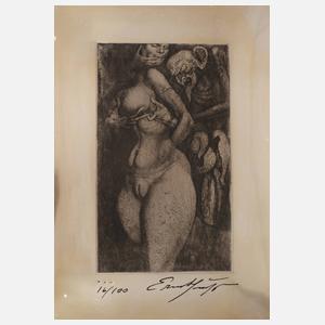 Prof. Ernst Fuchs, "Der Tod und das Mädchen"