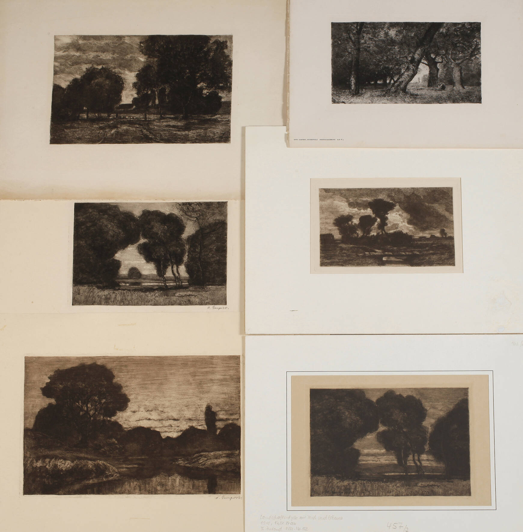 Dr. med. Otto Gampert, Sammlung Radierungen