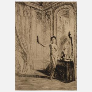 Otto Goetze, Akt im Interieur