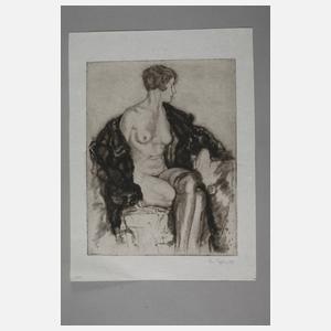 Heinz Hoffmeister, Sitzender weiblicher Akt