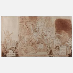 Prof. Alfred Hrdlicka, großformatige Radierung