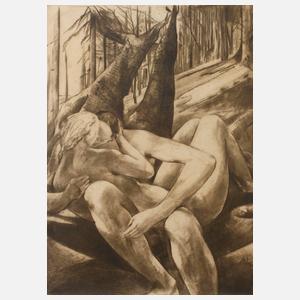 Prof. Willy Jaeckel, Liebespaar im Wald