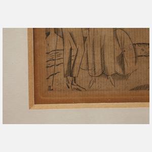 Jean-Emile Laboureur, Paar vor Windmühle