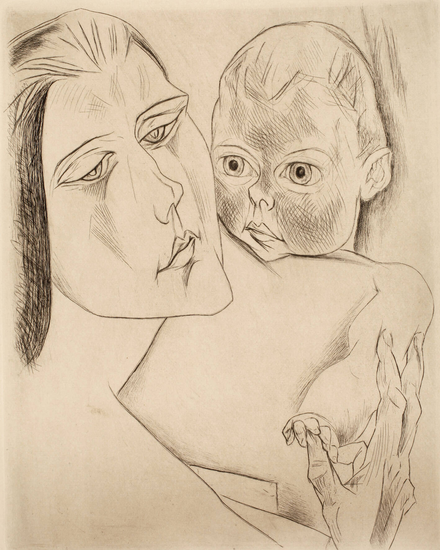 Prof. Heinrich Nauen, "Mutter und Kind"