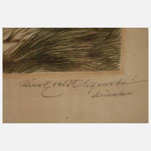 Karl Olzewski, "Wildschwäne im aufkommenden Sturm"