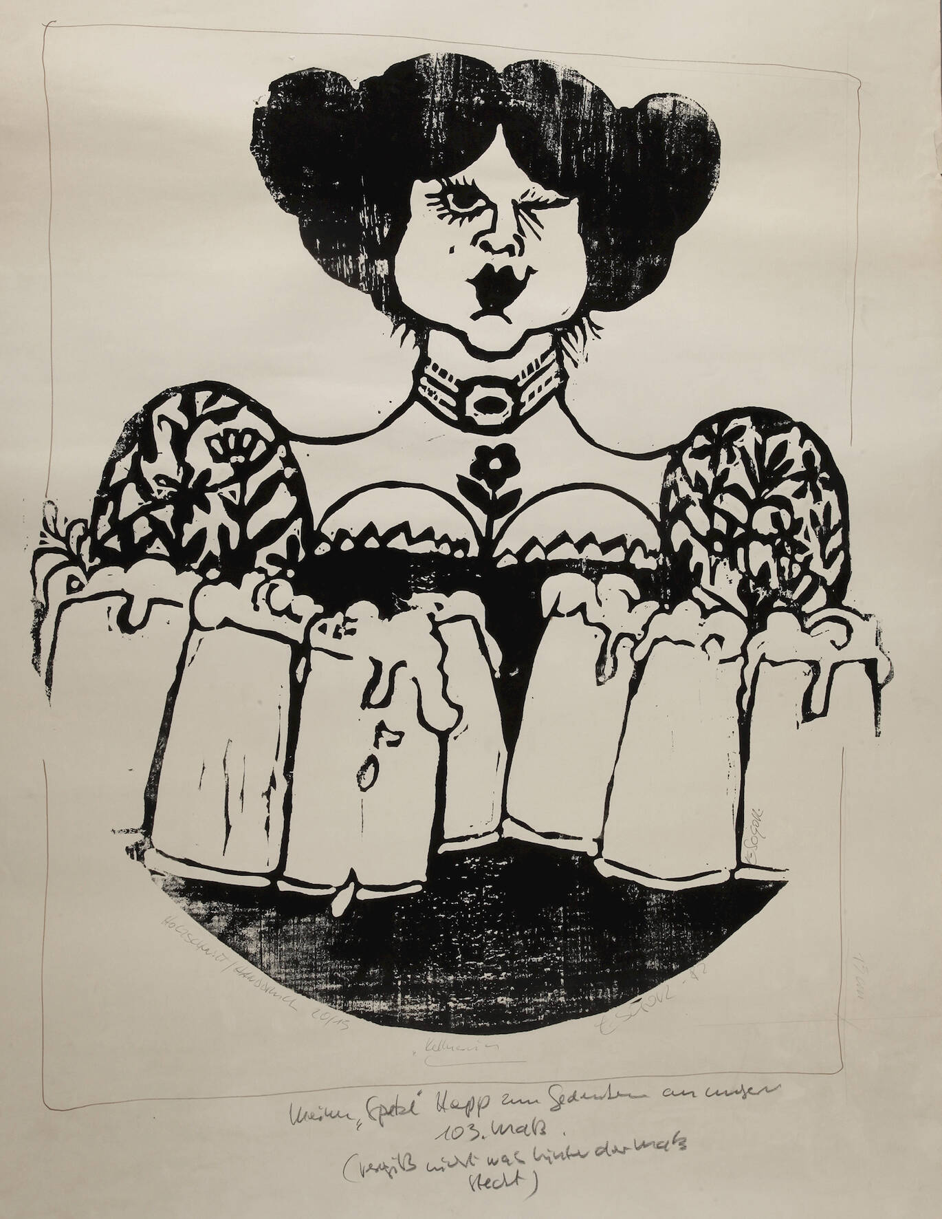 Emil Sagor, Kellnerin