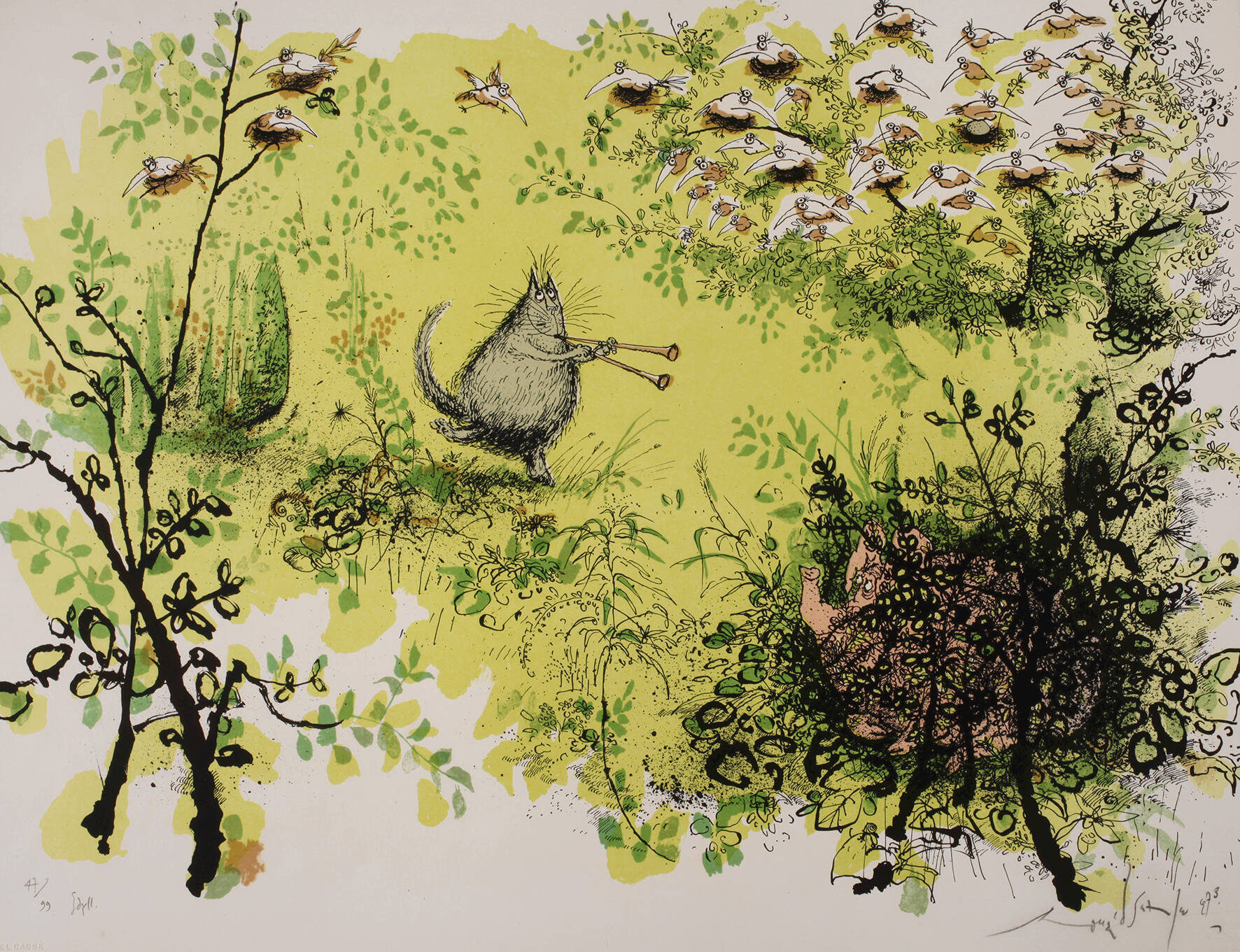 Ronald Searle, "Idyll"