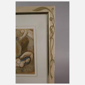 Marc Chagall, "Boas erwacht und sieht Ruth..."