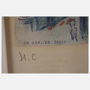 nach Marc Chagall, "Die untergehende Sonne"