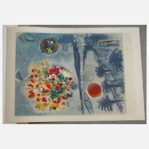 nach Marc Chagall, "Die untergehende Sonne"