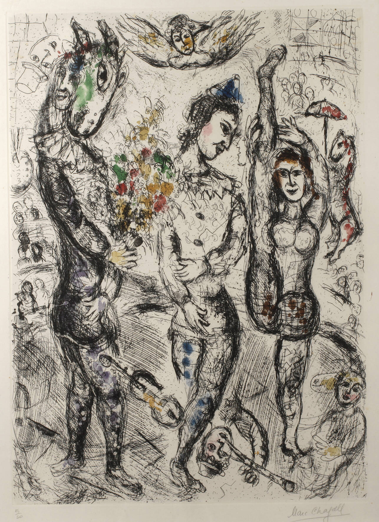 Marc Chagall, "Le Pierrot"