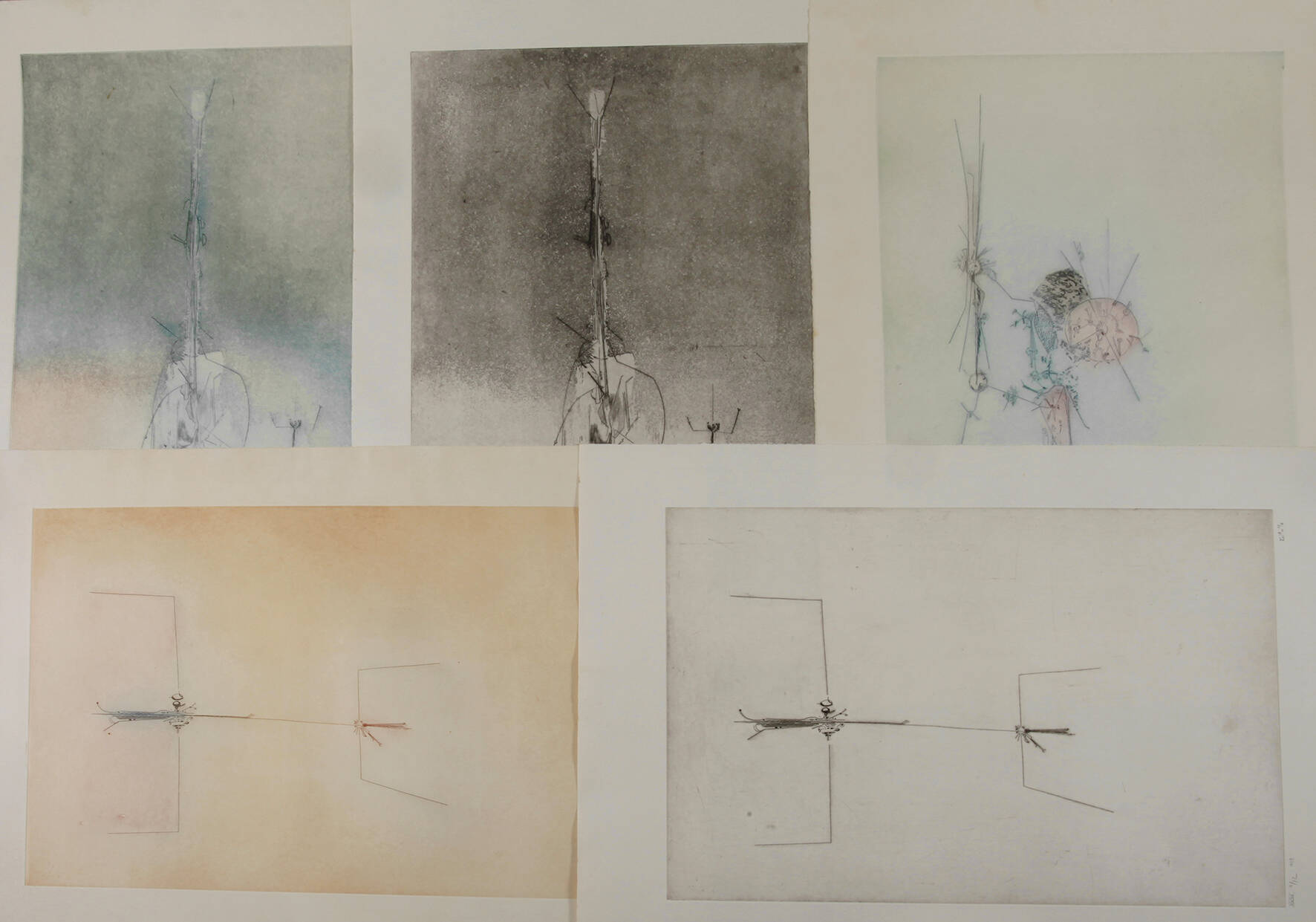 William Lawrence Compton, Konvolut Radierungen