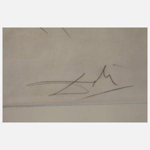 Salvador Dali, attr., "Dahlia Unicornis"