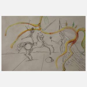 Salvador Dali, attr., "Dahlia Unicornis"