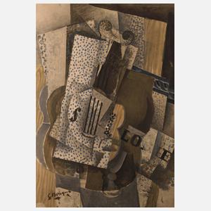 Henri Descamps, Stillleben mit Instrumenten