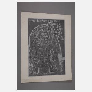 Prof. HAP Grieshaber, "Epitaph für Allende"