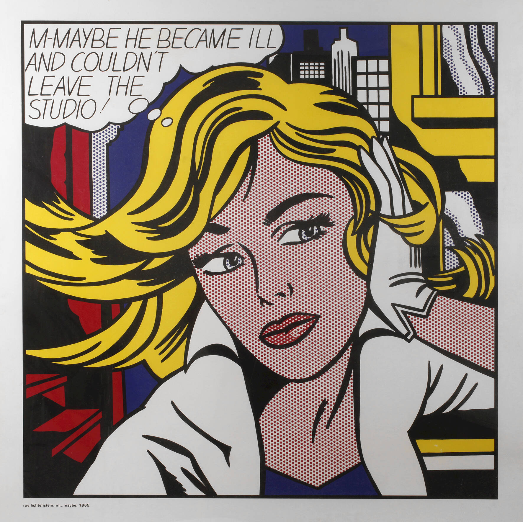Roy Lichtenstein, "m...maybe"