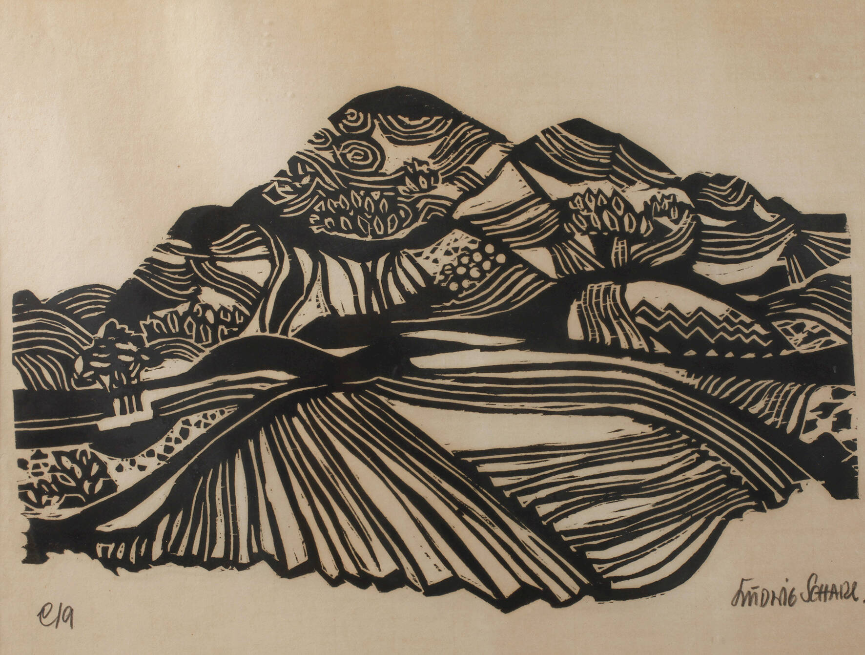 Prof. Ludwig Scharl, Voralpenlandschaft