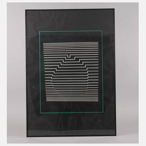 Victor Vasarely, Komposition in schwarz und weiß