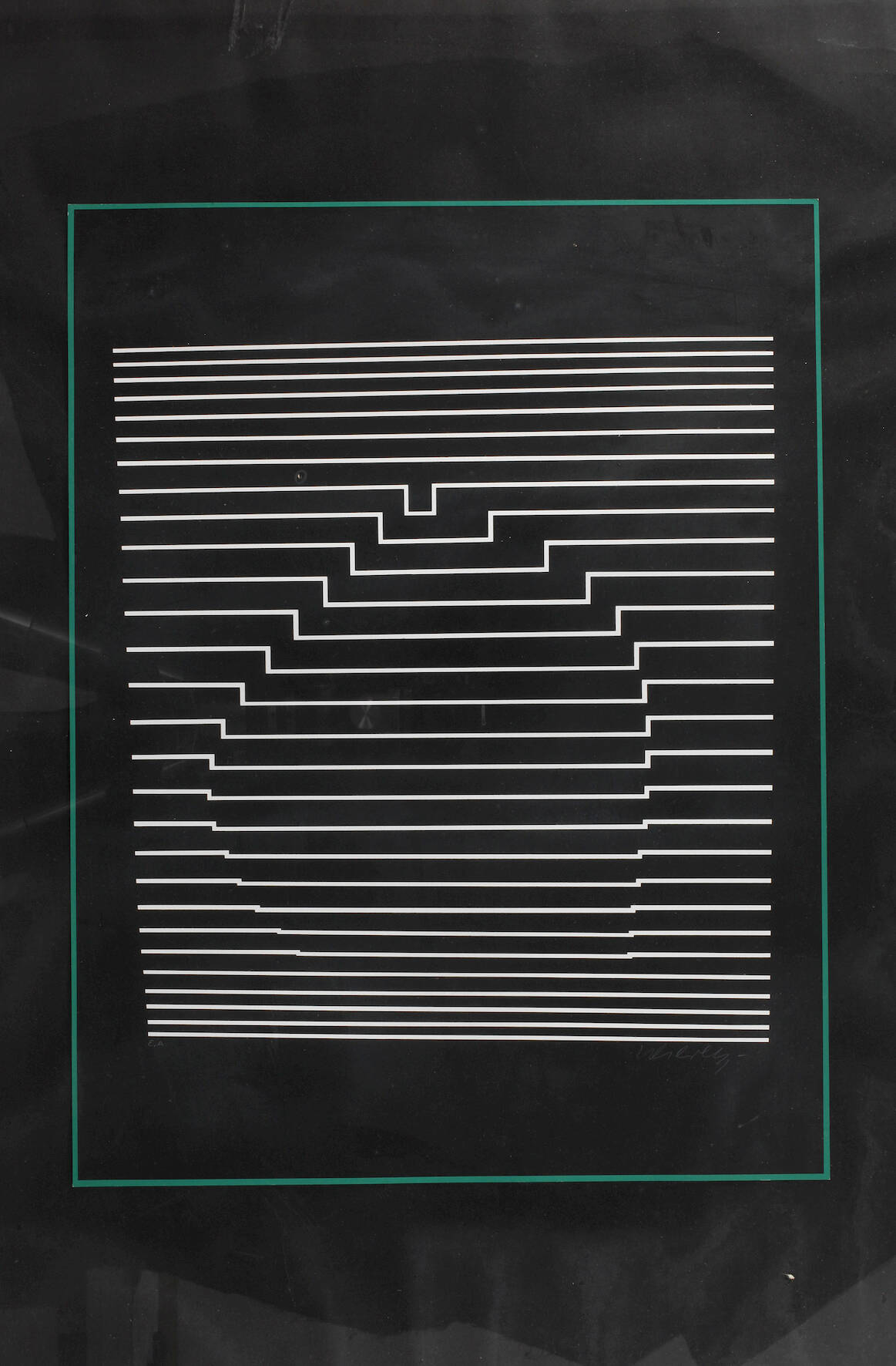 Victor Vasarely, Komposition in schwarz und weiß