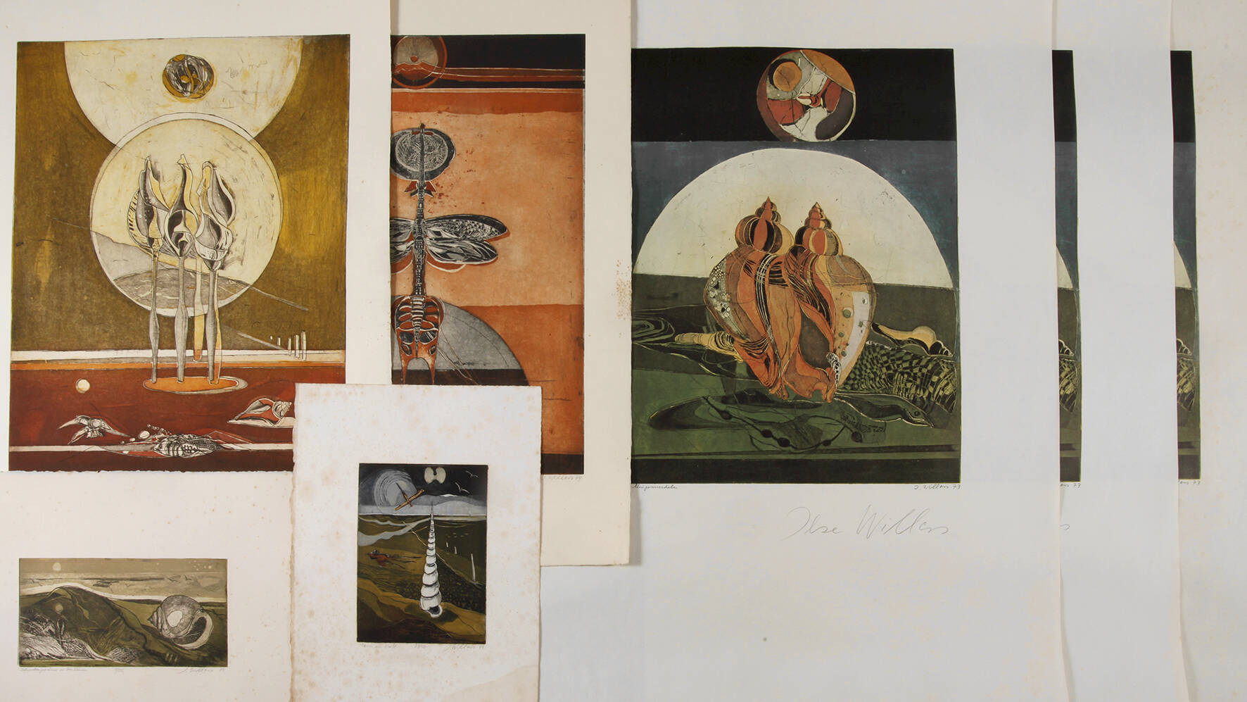 Ilse Willers, Konvolut Farbradierungen