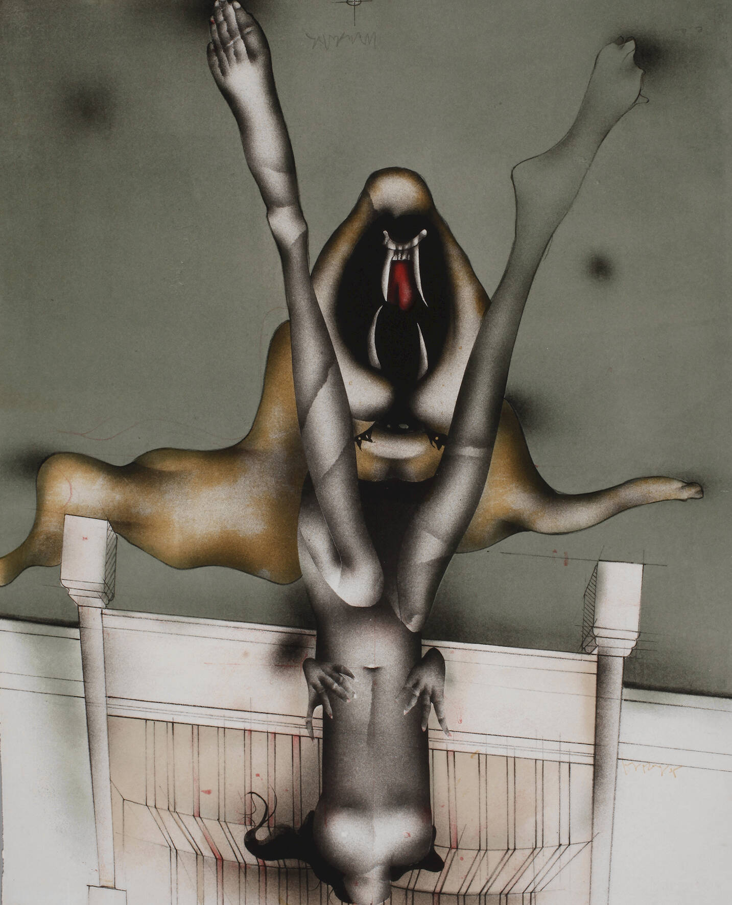 Ptof. Paul Wunderlich, "La Belle et la Bête"