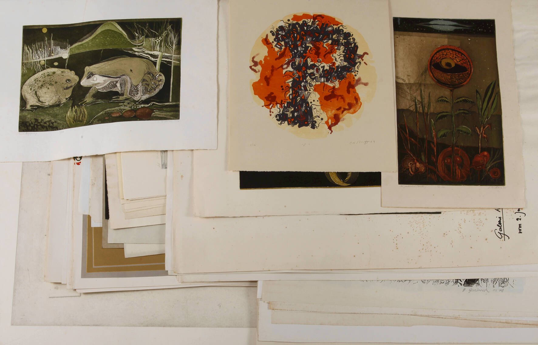 Umfangreiche Graphiksammlung