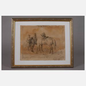 Joseph Achhalter, Zwei Pferdedarstellungen