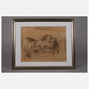 Joseph Achhalter, Zwei Pferdedarstellungen