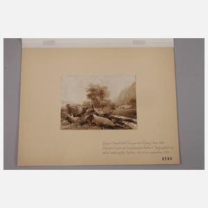 Eugéne Bléry, attr., Am umgestürzten Baum