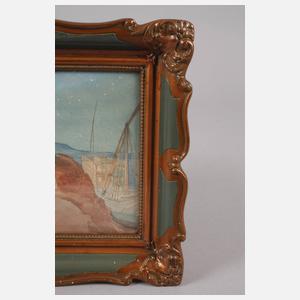 Grothe, Paar Aquarelle Kolonialzeit