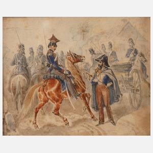 Prof. Theodor Hosemann, Österreichische Ulanen