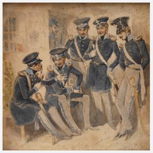 Prof. Theodor Hosemann, Soldaten der Landwehr