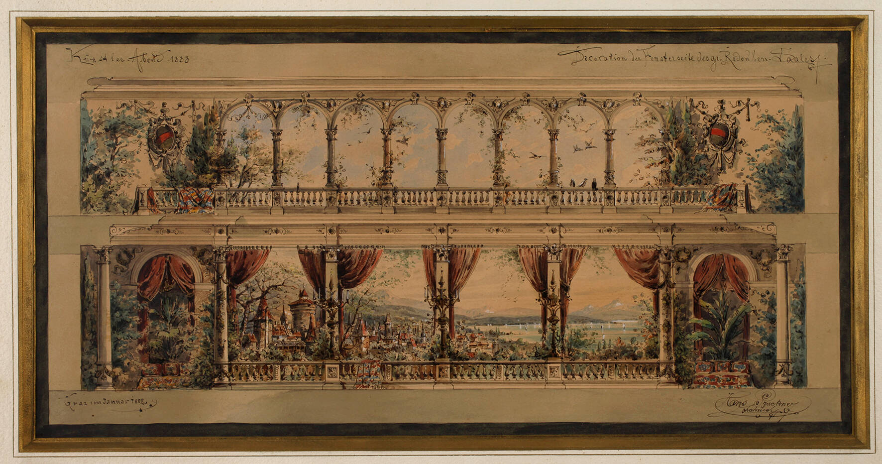 Hans Pruckner, Entwurfszeichnung