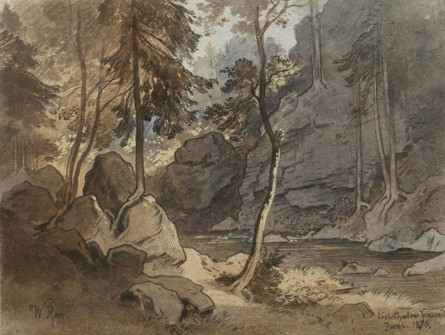 Prof. Heinrich Woldemar Rau, "Liebethaler Grund"