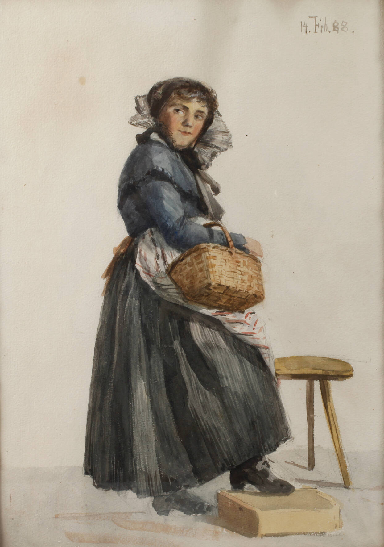 Junge Frau in Tracht