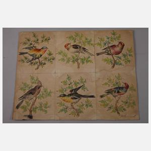 Konvolut Porzellanentwurfszeichnungen