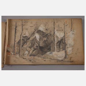 Konvolut Porzellanentwurfszeichnungen